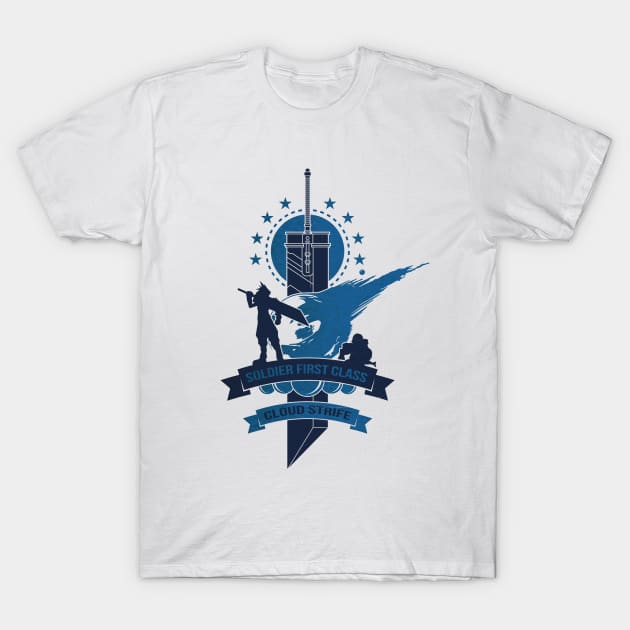 Final Fantasy 7 Cloud Strife T-Shirt by Alundrart